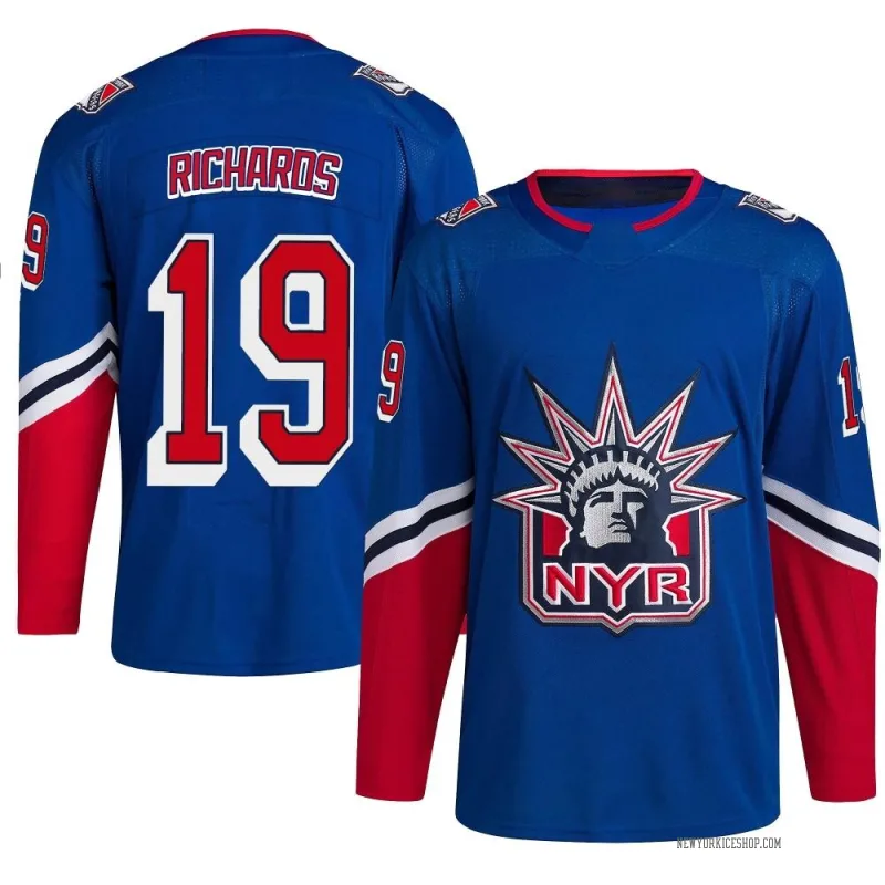 Reebok New York Rangers Brad Richards Stitched Jersey Size 48 W/Fight Strap